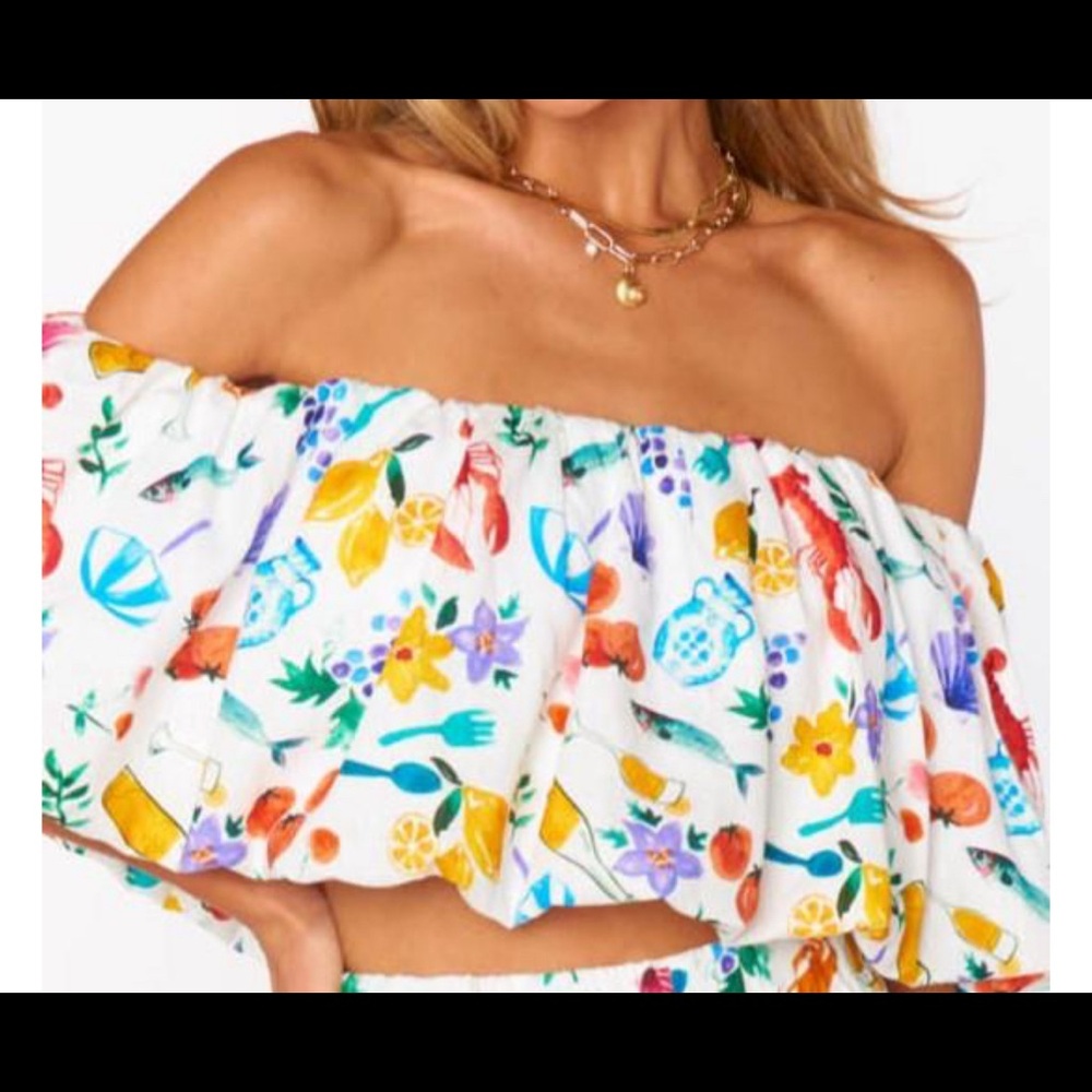 Show me your mumu Italian picnic crop